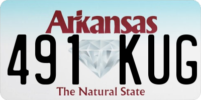 AR license plate 491KUG