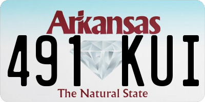 AR license plate 491KUI
