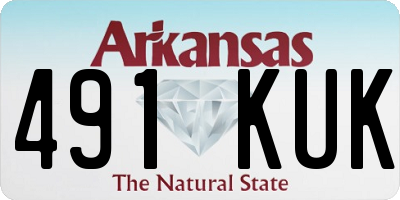 AR license plate 491KUK