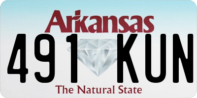 AR license plate 491KUN