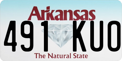 AR license plate 491KUO