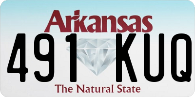 AR license plate 491KUQ