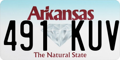 AR license plate 491KUV