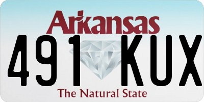 AR license plate 491KUX
