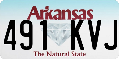 AR license plate 491KVJ