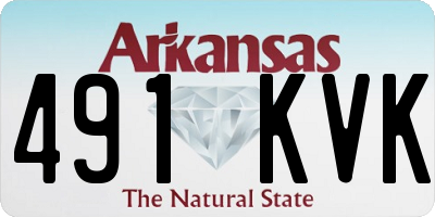 AR license plate 491KVK