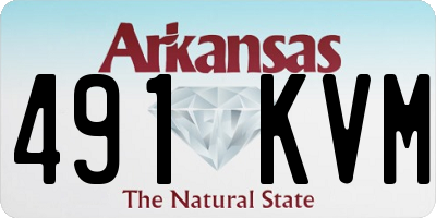 AR license plate 491KVM