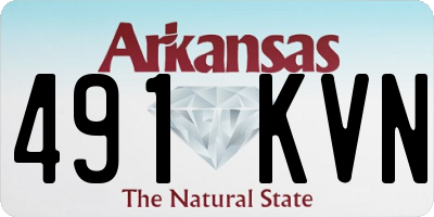 AR license plate 491KVN