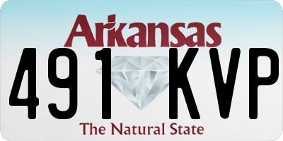 AR license plate 491KVP