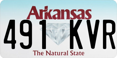 AR license plate 491KVR