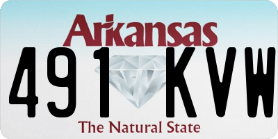 AR license plate 491KVW