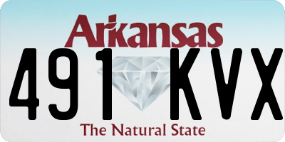 AR license plate 491KVX