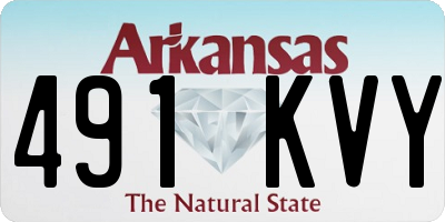 AR license plate 491KVY