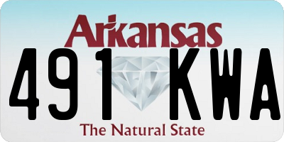 AR license plate 491KWA