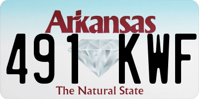 AR license plate 491KWF