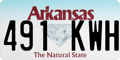 AR license plate 491KWH