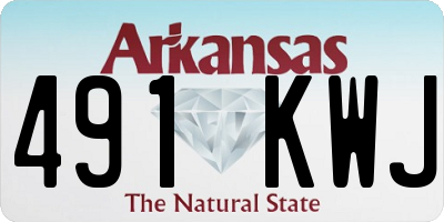 AR license plate 491KWJ