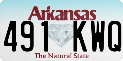 AR license plate 491KWQ
