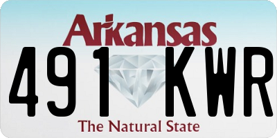 AR license plate 491KWR