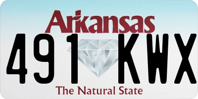 AR license plate 491KWX