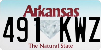 AR license plate 491KWZ