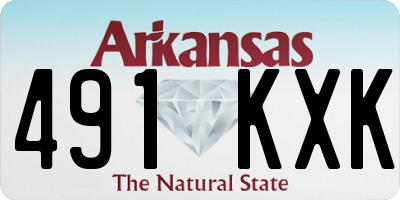AR license plate 491KXK