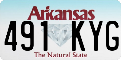 AR license plate 491KYG