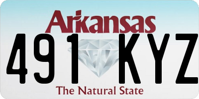 AR license plate 491KYZ