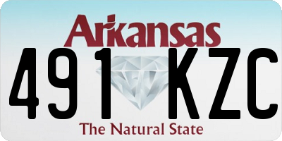 AR license plate 491KZC
