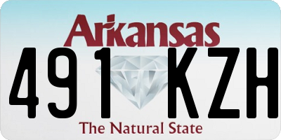 AR license plate 491KZH