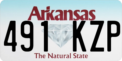 AR license plate 491KZP