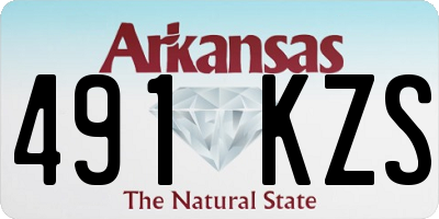 AR license plate 491KZS