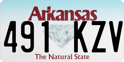 AR license plate 491KZV