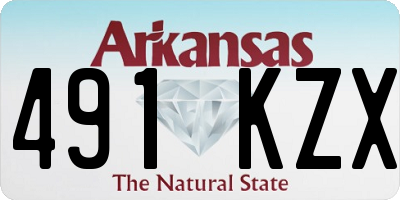 AR license plate 491KZX