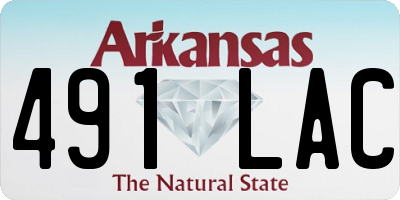 AR license plate 491LAC