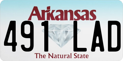 AR license plate 491LAD