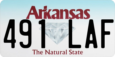 AR license plate 491LAF
