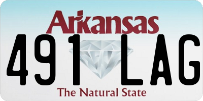 AR license plate 491LAG