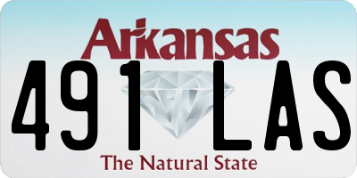 AR license plate 491LAS