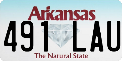 AR license plate 491LAU