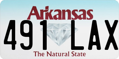 AR license plate 491LAX