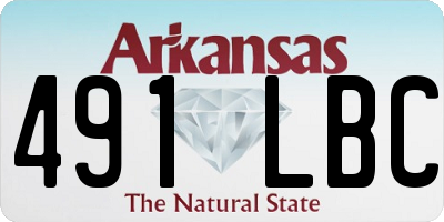 AR license plate 491LBC