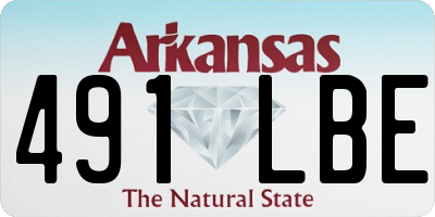 AR license plate 491LBE
