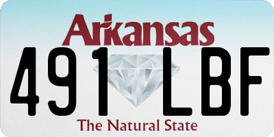 AR license plate 491LBF
