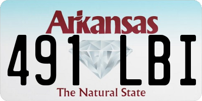 AR license plate 491LBI