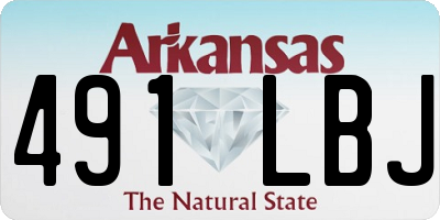 AR license plate 491LBJ