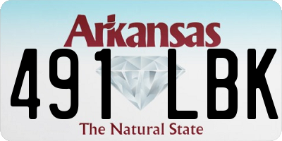 AR license plate 491LBK