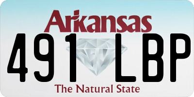 AR license plate 491LBP