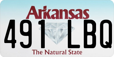 AR license plate 491LBQ