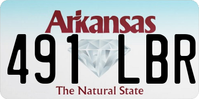AR license plate 491LBR